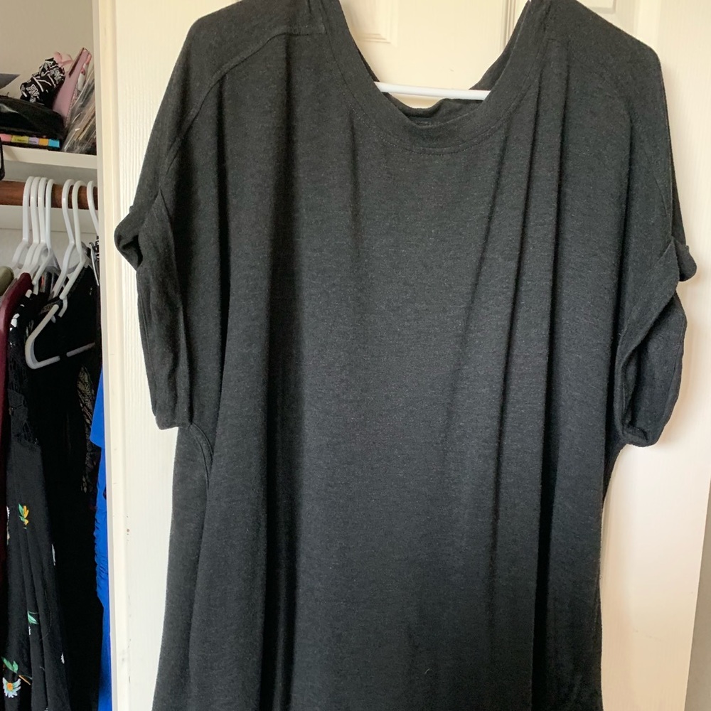 soft grey blouse